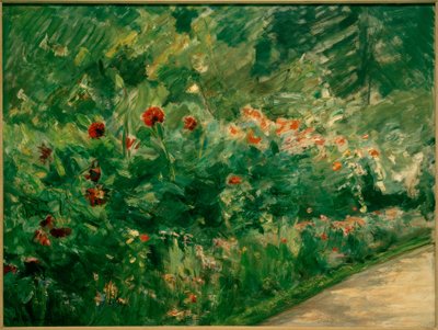 Flower Perennials in the Vegetable Garden Facing Southwest by Max Liebermann